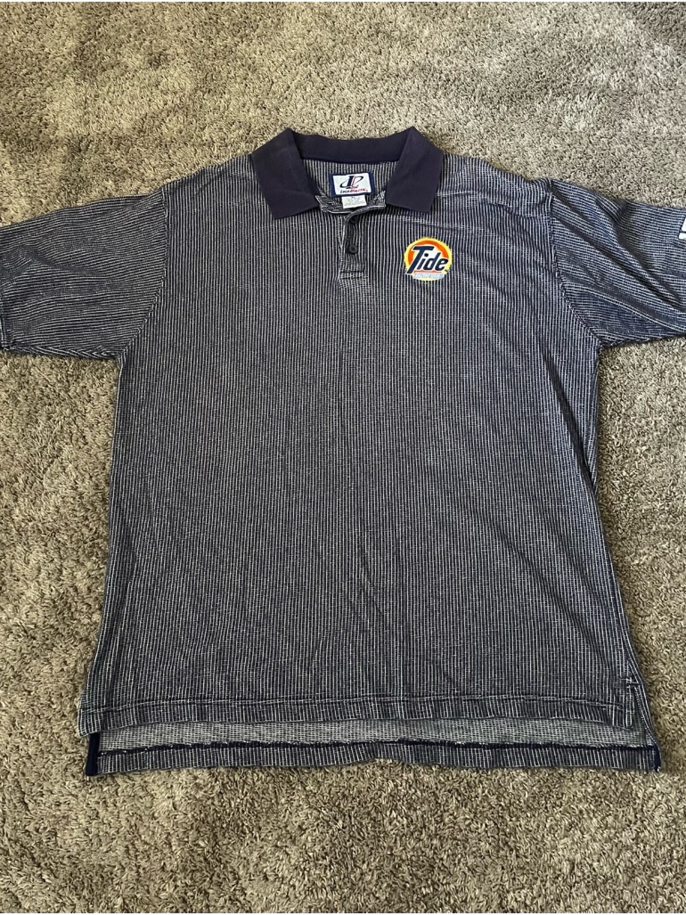 Vintage Rare NASCAR Tide Racing Team Ricky Rudd Collared Shirt Size Xl Men